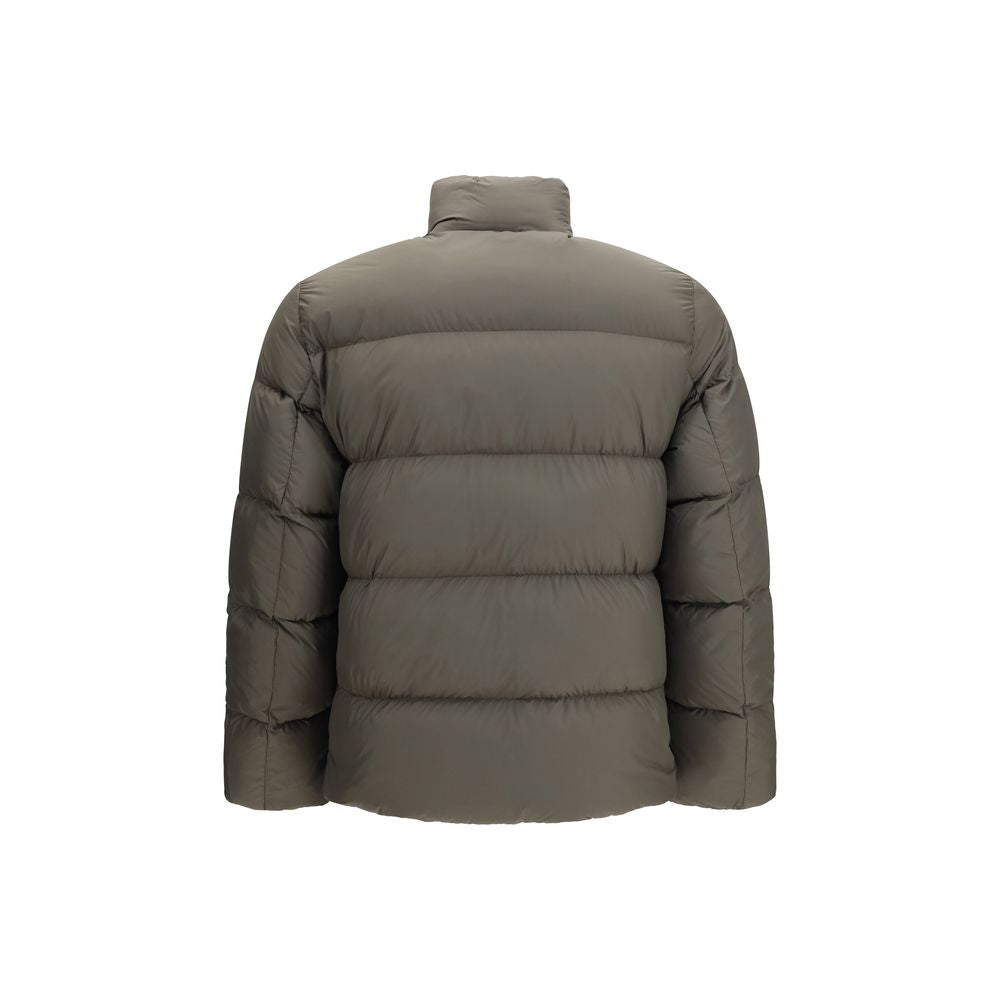 Bicolor Goose Down Full-Length Jacket