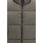 Bicolor Goose Down Full-Length Jacket