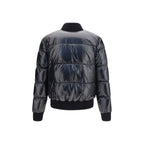 Black Nylon Bomber