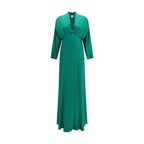 Bicolor Silk Cocktail Dress