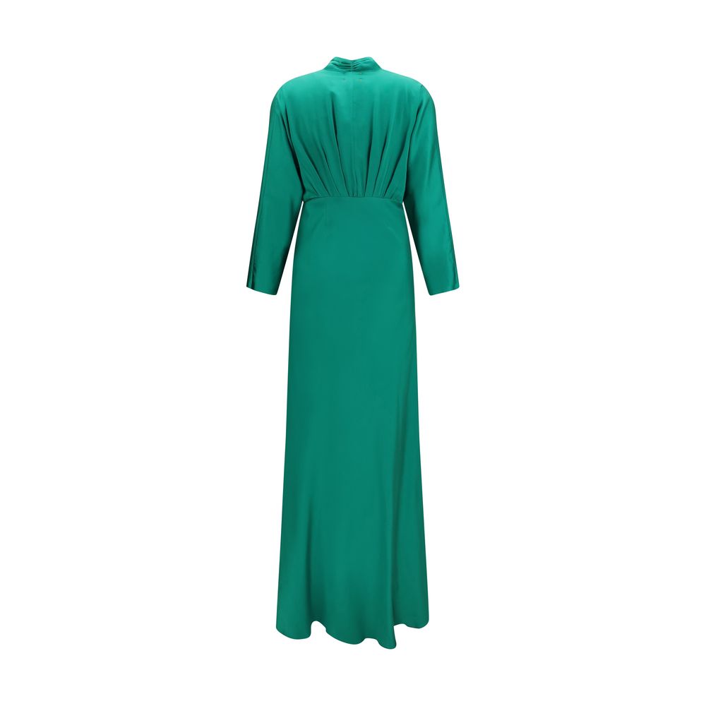 Bicolor Silk Cocktail Dress