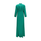 Bicolor Silk Cocktail Dress