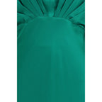 Bicolor Silk Cocktail Dress