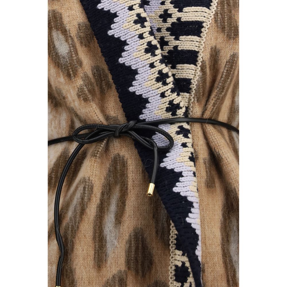Beige Alpaca Vicugna Pacos Cardigan