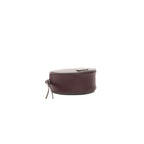 Burgundy Leather Women Crossbody Bag