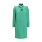 Bicolor Wool Oves Aries Casual Dress