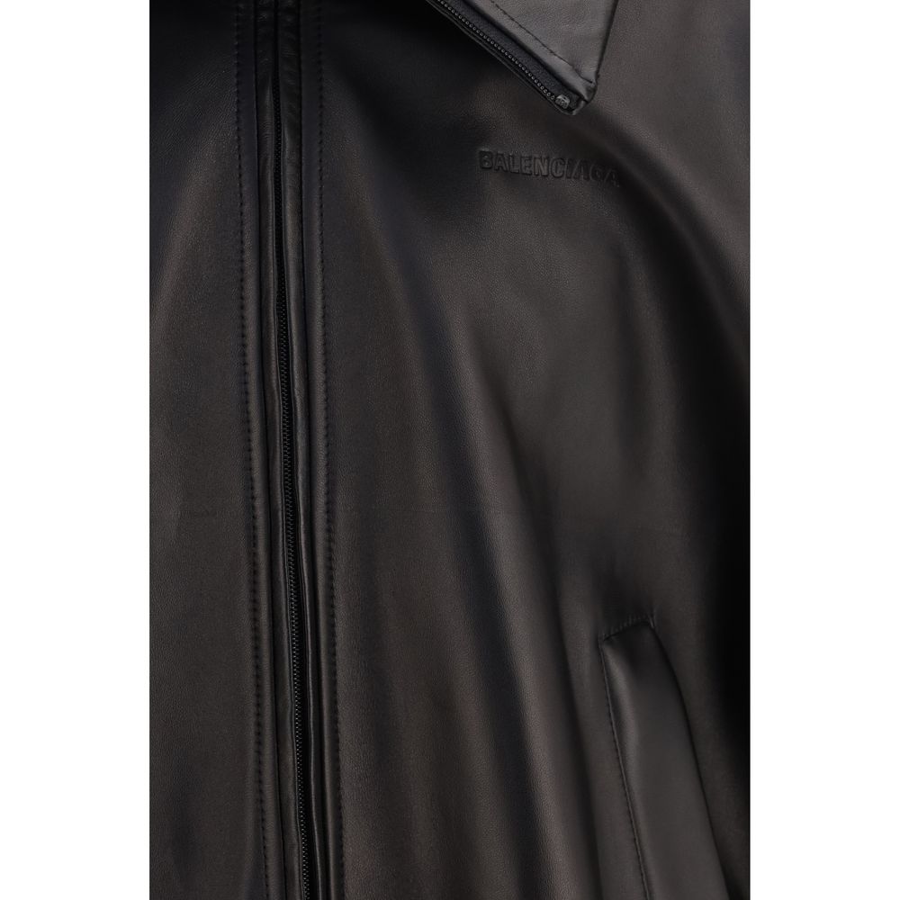 Black Lamb Ovis Aries Leather Jacket
