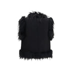 Black Wool Oves Aries Sleeveless Jacket