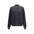 Gray Cotton Bomber