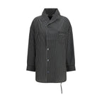 Black Viscose Pattern Shirt