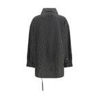 Black Viscose Pattern Shirt
