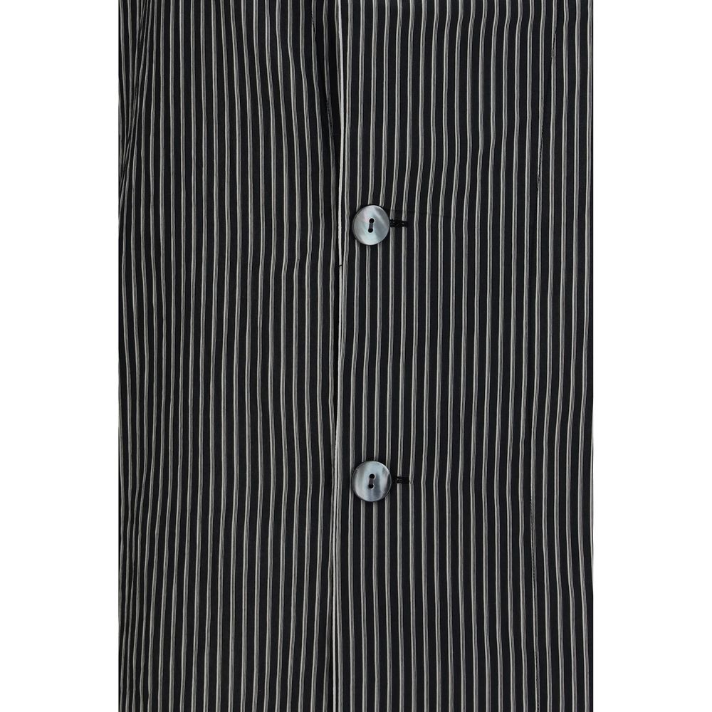 Black Viscose Pattern Shirt