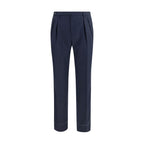 Blue Wool Oves Aries Casual Pants