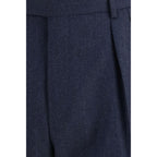 Blue Wool Oves Aries Casual Pants