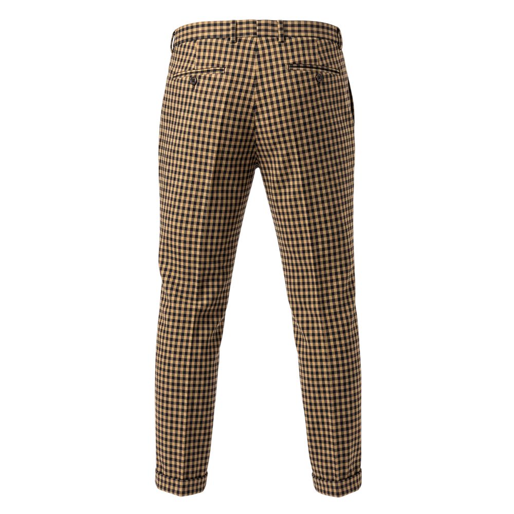 Brown Viscose Men Pant