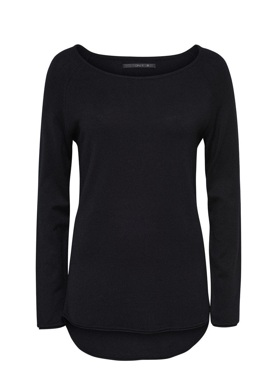 Black Polyamide Sweatshirt