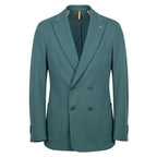 Green Viscose Men Jacket