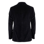 Black Cotton Men Jacket