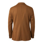 Brown Viscose Men Jacket