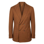 Brown Viscose Men Jacket