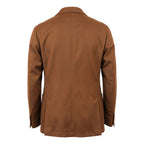 Brown Viscose Men Jacket