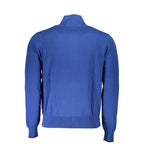Blue Cotton Men's Cardigan