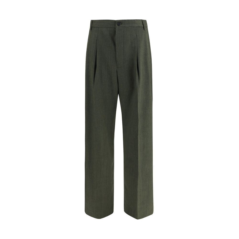 Bicolor Wool Oves Aries Casual Pants