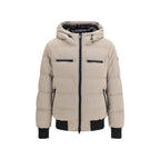 Beige Nylon Full-Length Jacket