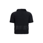 Black Viscose T-Shirt