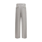 Gray Wool Oves Aries Casual Pants