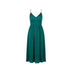 Bicolor Polyester Long Dress