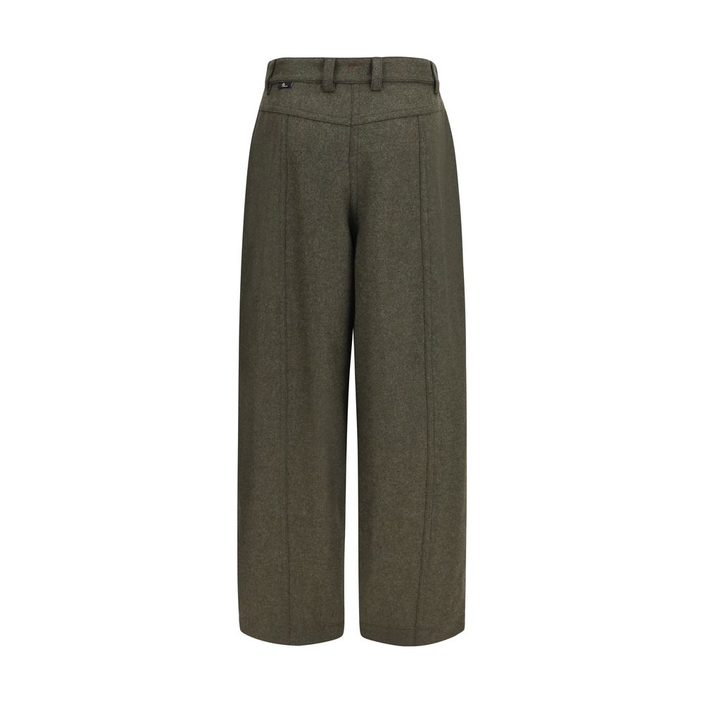 Bicolor Wool Oves Aries Casual Pants
