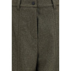 Bicolor Wool Oves Aries Casual Pants