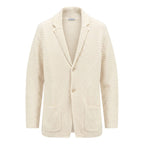 White Cotton Men's Cardigan