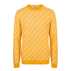 Orange Linen Men Sweater