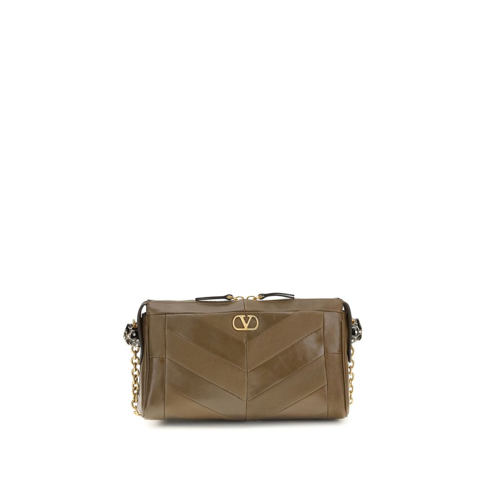 Brown Napa Leather / Calf Bos Taurus Shoulder Bag