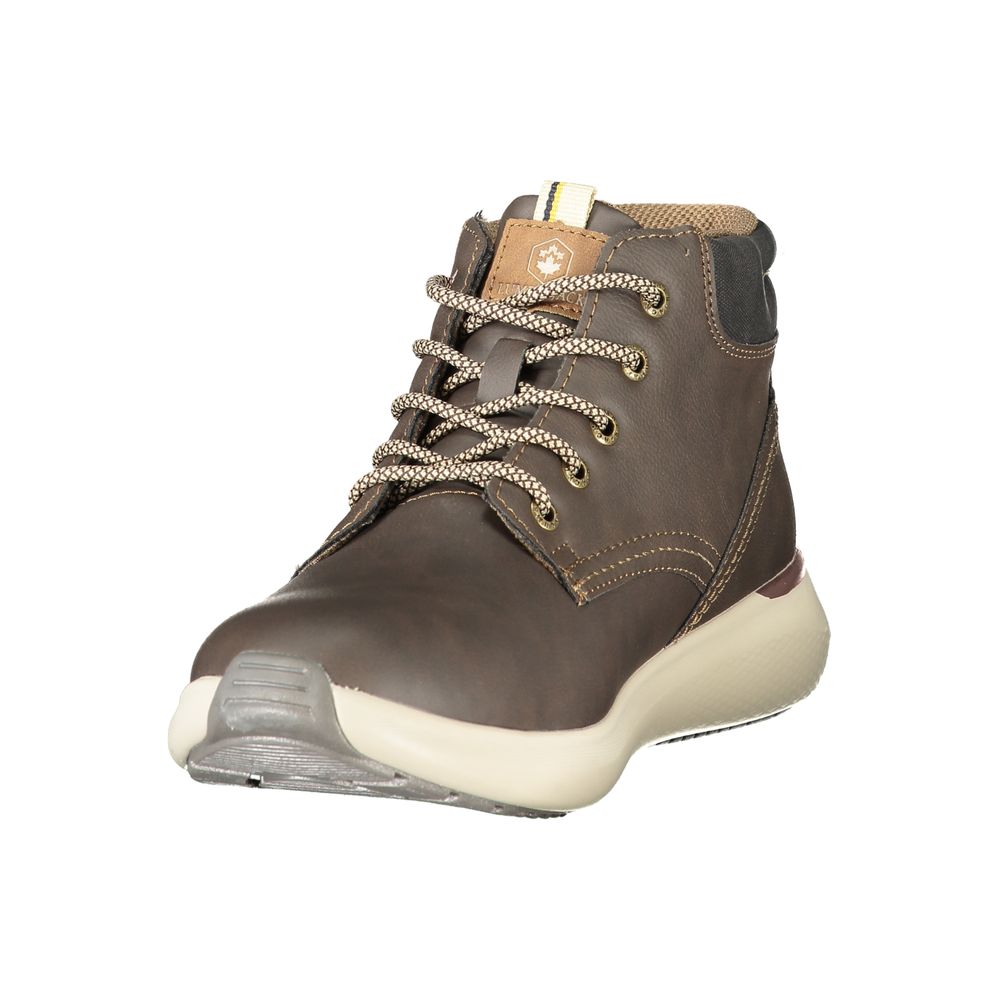 Brown Polyurethane Men's Boot