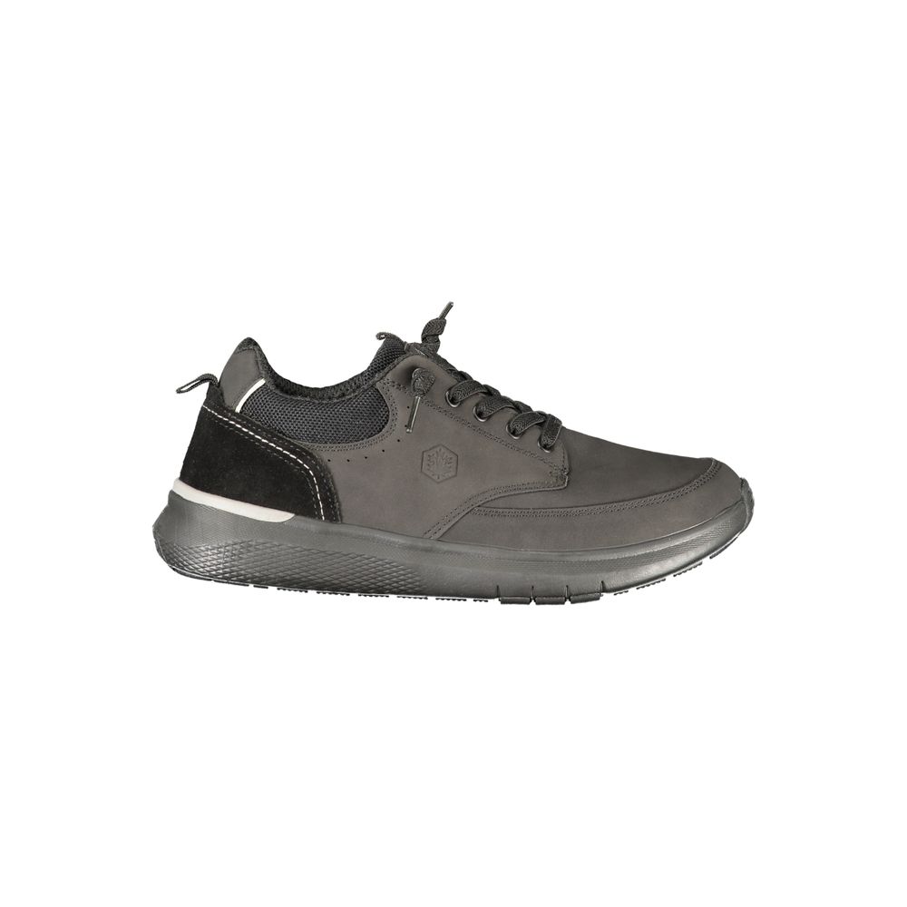 Black Polyurethane Men's Sneaker
