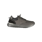 Black Polyurethane Men's Sneaker