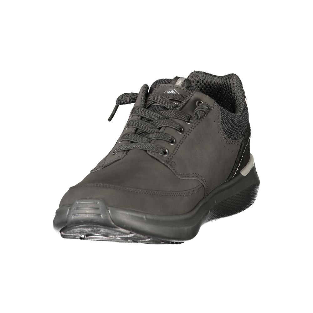 Black Polyurethane Men's Sneaker