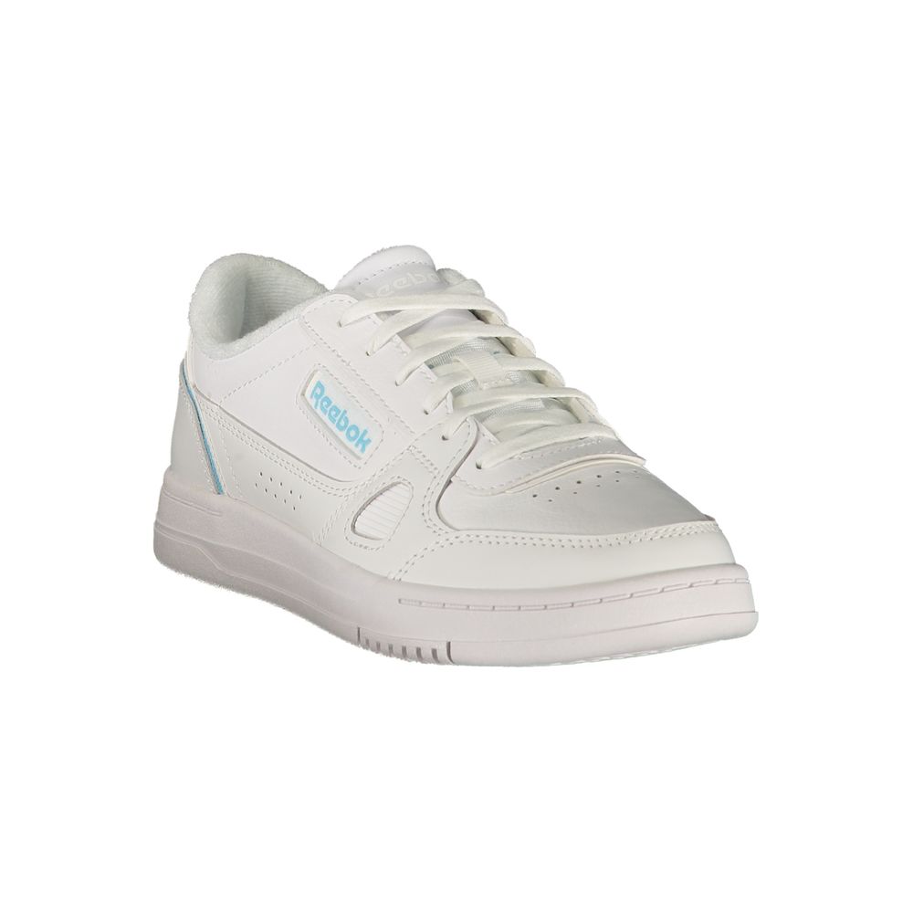 White Polyurethane Women Sneaker