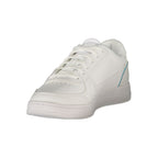 White Polyurethane Women Sneaker