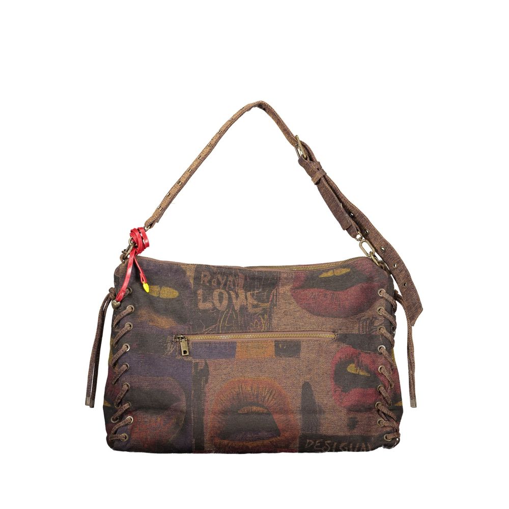 Brown Cotton Women's Bag
