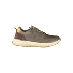 Brown Polyurethane Men's Sneaker