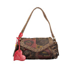 Brown Cotton Women's Bag