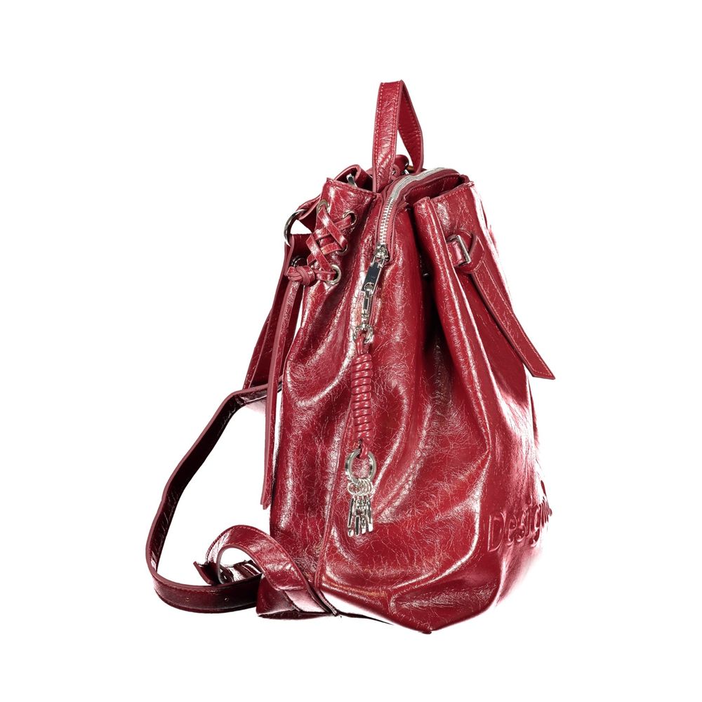 Red Poliuretano Women's Backpack