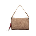 Brown Polyurethane Women's Bag