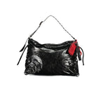Black Polyurethane Women's Bag