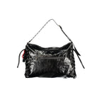 Black Polyurethane Women's Bag
