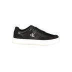Black Polyurethane Men's Sneaker